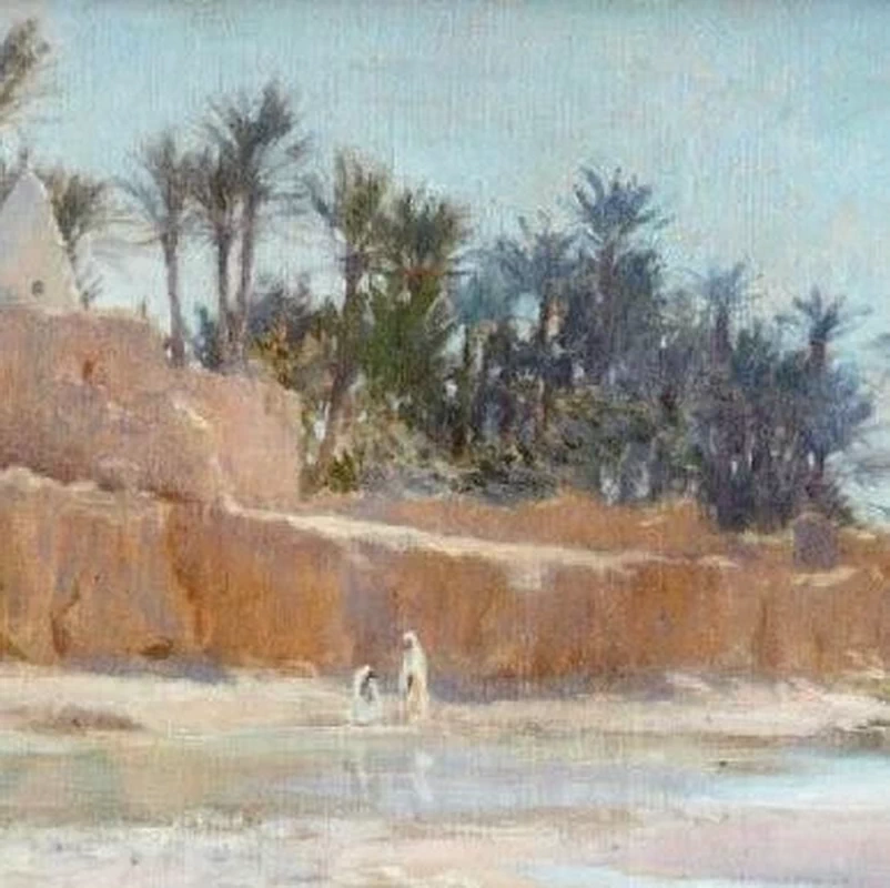 Paul Émile Chabas - Nell'Oued, Biskra